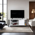 Alb - Negru | SKU: 854KLN3065 | Comodă TV Bond, 120x35x48 cm, varianta Alb - Negru, produs pentru amenajarea locuinței, disponibil online în România la CasaMob