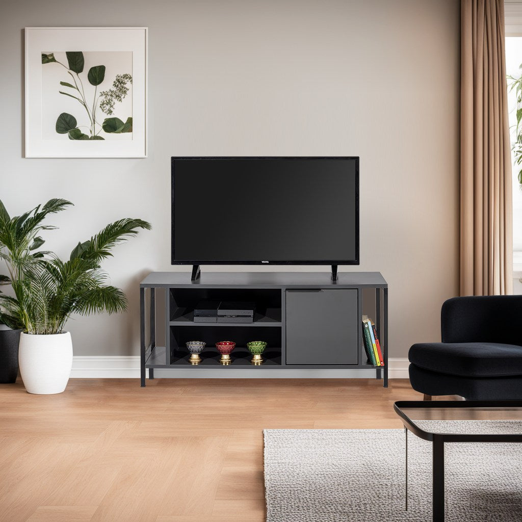 Comodă TV Bond, Diverse culori, 120x35x48 cm - Antracit - Negru | SKU: 854KLN3066 | Comodă TV Bond, 120x35x48 cm, varianta Antracit - Negru, produs pentru amenajarea locuinței, disponibil online în România la CasaMob