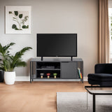 Comodă TV Bond, Diverse culori, 120x35x48 cm - Antracit - Negru | SKU: 854KLN3066 | Comodă TV Bond, 120x35x48 cm, varianta Antracit - Negru, produs pentru amenajarea locuinței, disponibil online în România la CasaMob