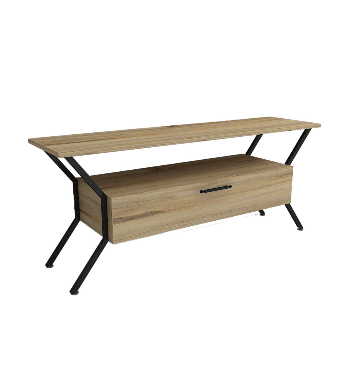 Comodă TV Tarz, Diverse culori, Diverse dimensiuni - Felt - Negru - 124x35x54 cm | SKU: 854KLN3077 | Comodă TV Tarz, varianta Felt - Negru - 124x35x54 cm, produs pentru amenajarea locuinței, disponibil online în România la CasaMob
