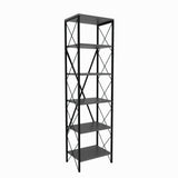 Bibliotecă Suadiye, Diverse culori, 50x30x180 cm - Antracit - Negru | SKU: 854KLN3613 | Bibliotecă Suadiye, 50x30x180 cm, varianta Antracit - Negru, produs pentru amenajarea locuinței, disponibil online în România la CasaMob