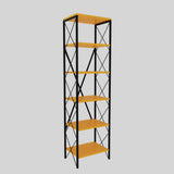 Bibliotecă Suadiye, Diverse culori, 50x30x180 cm - Galben - Negru | SKU: 854KLN3615 | Bibliotecă Suadiye, 50x30x180 cm, varianta Galben - Negru, produs pentru amenajarea locuinței, disponibil online în România la CasaMob