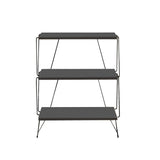 Masuta Cafea Lateral Lazandos, Alb - Gri - Stejar, 46x30x76 cm - Gri, SKU 854KLN4319