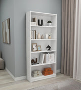 Bibliotecă Manolya, Diverse culori, 80x28x180 cm - Alb | SKU: 854KLN4713 | Bibliotecă Manolya, 80x28x180 cm, varianta Alb, produs pentru amenajarea locuinței, disponibil online în România la CasaMob