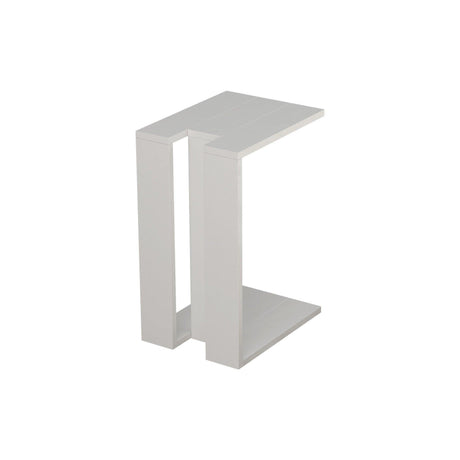 Masuta de Cafea Lateral profesor C shape, Alb, 40 x 57 x 30 cm