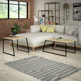 Măsuță de cafea Pal Orta Sehpa, Diverse culori, 88x50x38 cm - Stejar - Negru | SKU: 855DTE2917 | Măsuță de cafea Pal Orta Sehpa, 88x50x38 cm, varianta Stejar - Negru, produs pentru amenajarea locuinței, disponibil online în România la CasaMob
