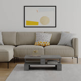 Măsuță de cafea Manus - Retro Grey, Gri, 80x50x28 cm