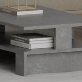 Măsuță de cafea Manus - Retro Grey, Gri, 80x50x28 cm