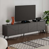 Comodă TV Dune, Diverse culori, 180x30x50 cm - Antracit | SKU: 855DTE3171 | Comodă TV Dune, 180x30x50 cm, varianta Antracit, produs pentru amenajarea locuinței, disponibil online în România la CasaMob