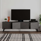 Comodă TV Dune, Diverse culori, 180x30x50 cm - Antracit | SKU: 855DTE3171 | Comodă TV Dune, 180x30x50 cm, varianta Antracit, produs pentru amenajarea locuinței, disponibil online în România la CasaMob