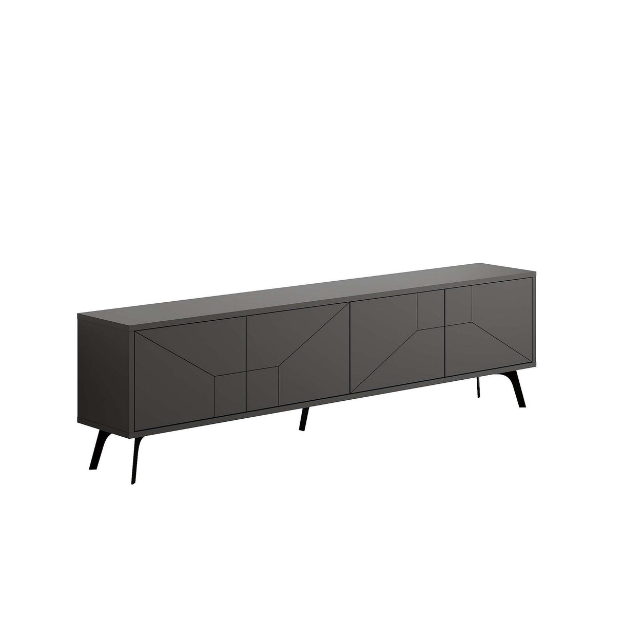 Comodă TV Dune, Diverse culori, 180x30x50 cm - Antracit | SKU: 855DTE3171 | Comodă TV Dune, 180x30x50 cm, varianta Antracit, produs pentru amenajarea locuinței, disponibil online în România la CasaMob