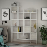Bibliotecă Manco, Diverse culori, 122x26x188 cm - Alb | SKU: 855DTE3693 | Bibliotecă Manco, 122x26x188 cm, varianta Alb, produs pentru amenajarea locuinței, disponibil online în România la CasaMob