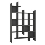 Bibliotecă Manco - Anhracite, Antracit, 122x26x188 cm