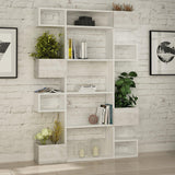 Biblioteca Mete Gunes 5 Rafturi, 120x27x171 cm - Alb, SKU 855DTE3720