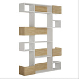 Biblioteca Mete Gunes 5 Rafturi, 120x27x171 cm - Stejar, SKU 855DTE3720