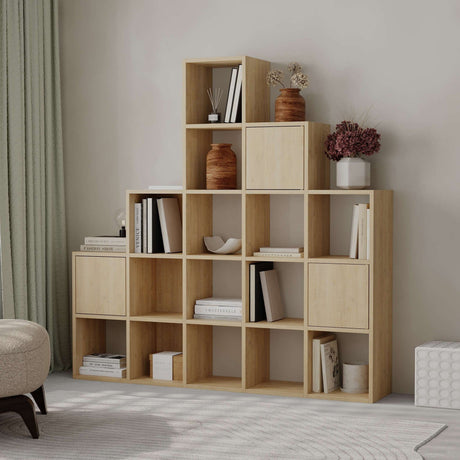 Bibliotecă Paleo, Diverse culori, 151x28x151 cm