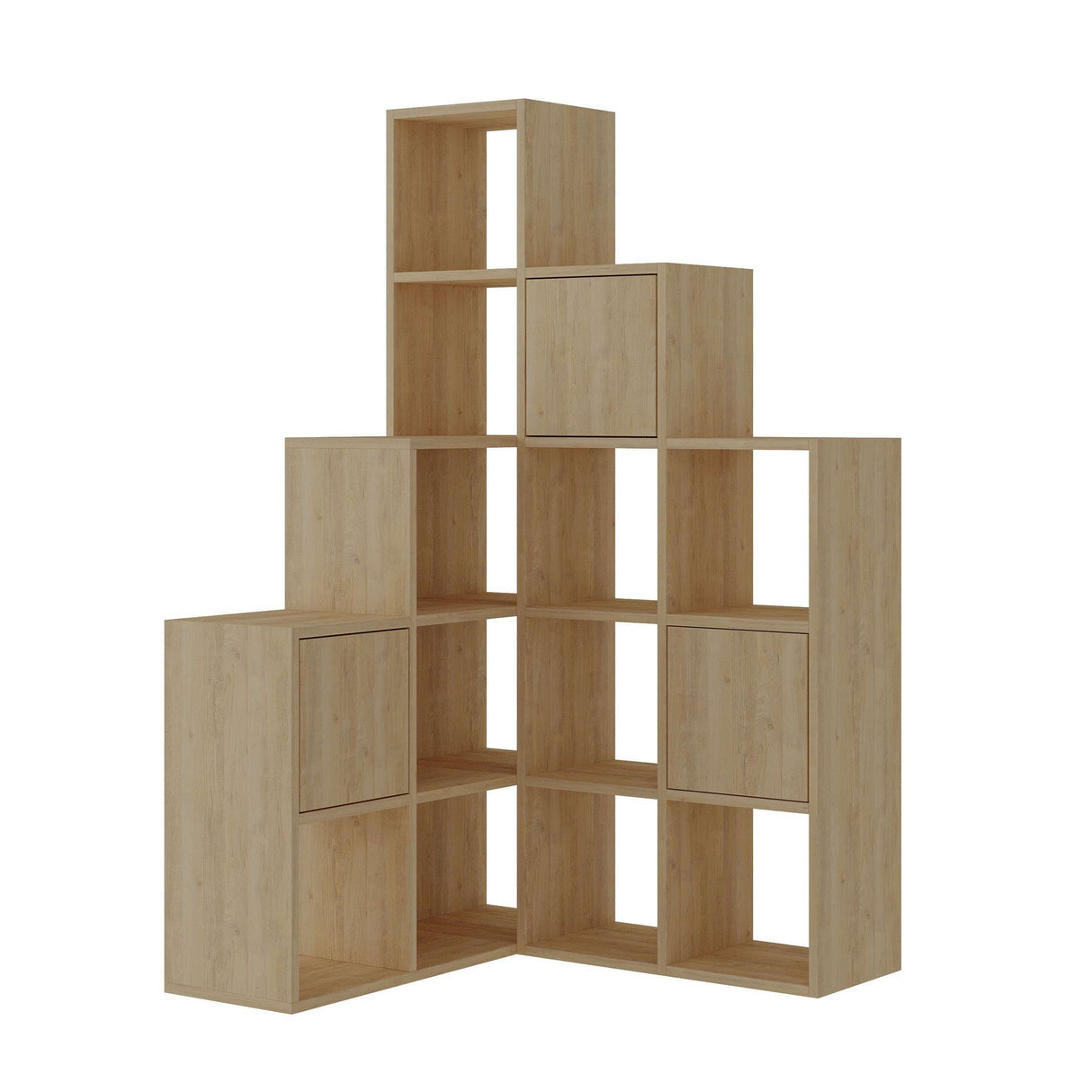 Bibliotecă Paleo, Diverse culori, 151x28x151 cm - Sapphire - Stejar | SKU: 855DTE3783 | Bibliotecă Paleo, 151x28x151 cm, varianta Sapphire - Stejar, produs pentru amenajarea locuinței, disponibil online în România la CasaMob