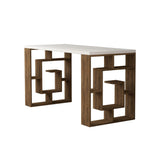 Birou Maze, cu rafturi, 140 x 75 x 60 cm - Maro, SKU 855DTE3833