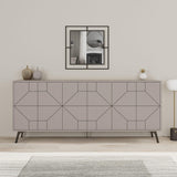 Consola Dune  Living cu 6 Usi 184 x 78 x 35 cm - Bej, SKU 855DTE4232