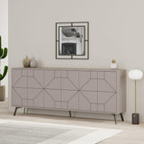 Consola Dune  Living cu 6 Usi 184 x 78 x 35 cm - Bej, SKU 855DTE4232