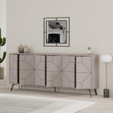 Consola Dune  Living cu 6 Usi 184 x 78 x 35 cm - Bej, SKU 855DTE4232