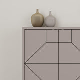 Consola Dune  Living cu 6 Usi 184 x 78 x 35 cm - Bej, SKU 855DTE4232