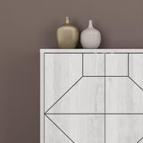 Consola Dune  Living cu 6 Usi 184 x 78 x 35 cm - Alb, SKU 855DTE4232