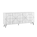 Consola Dune  Living cu 6 Usi 184 x 78 x 35 cm - Alb, SKU 855DTE4232