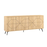 Consola Dune  Living cu 6 Usi 184 x 78 x 35 cm - Stejar, SKU 855DTE4232