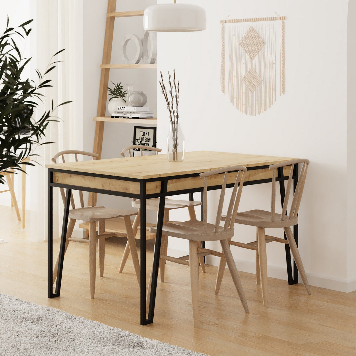 Masă dining extensibilă Pal, Diverse culori, 132x80x76 cm - Stejar | SKU: 855DTE4604 | Masă dining extensibilă Pal, 132x80x76 cm, varianta Stejar, produs pentru amenajarea locuinței, disponibil online în România la CasaMob