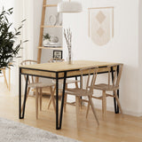 Masă dining extensibilă Pal, Diverse culori, 132x80x76 cm - Stejar | SKU: 855DTE4604 | Masă dining extensibilă Pal, 132x80x76 cm, varianta Stejar, produs pentru amenajarea locuinței, disponibil online în România la CasaMob