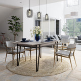 Masă dining extensibilă Pal, Diverse culori, 132x80x76 cm - Maro deschis | SKU: 855DTE4605 | Masă dining extensibilă Pal, 132x80x76 cm, varianta Maro deschis, produs pentru amenajarea locuinței, disponibil online în România la CasaMob