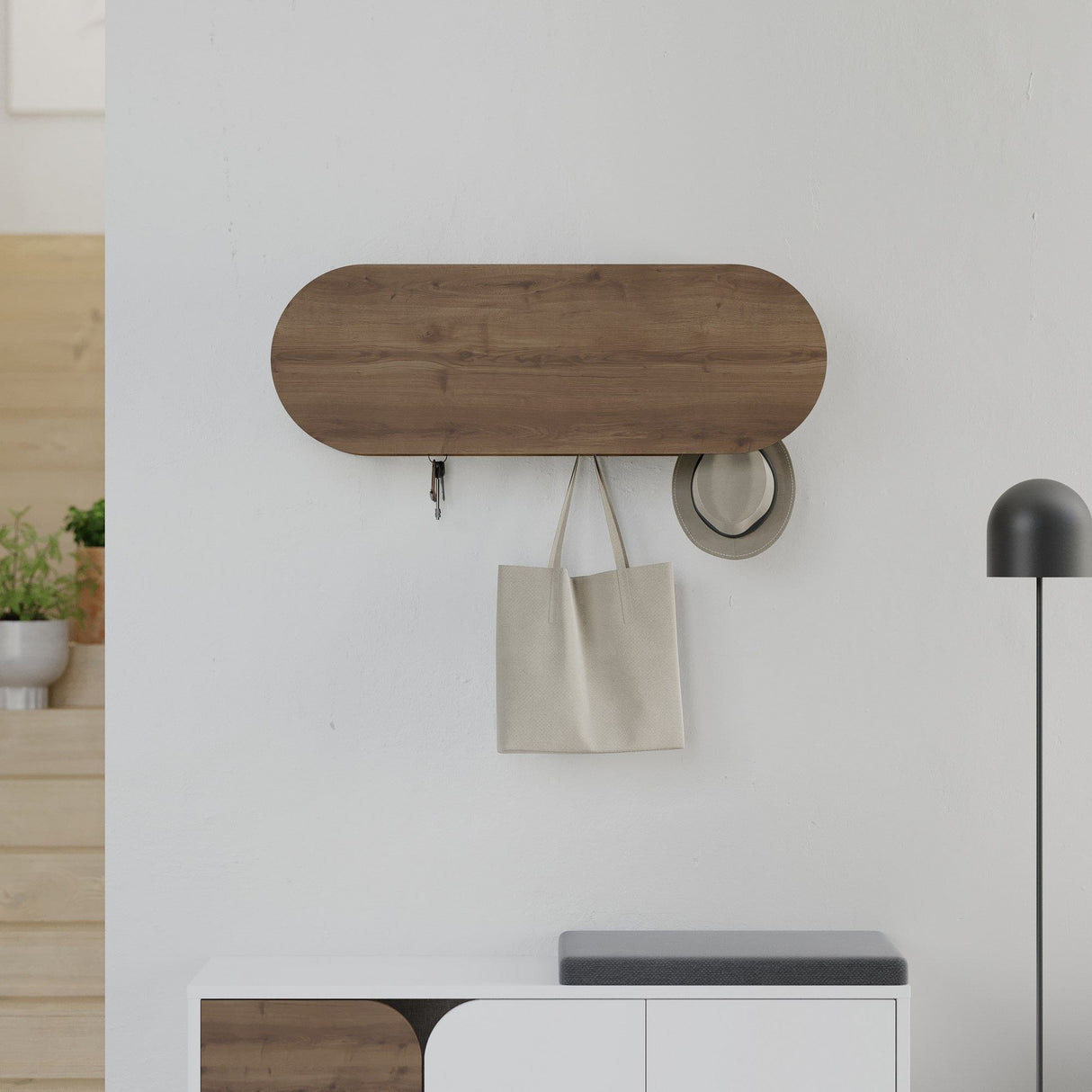 Cuier Kroma, Diverse culori, 84x16x29 cm - Cuier Kroma, Diverse culori, 84x16x29 cm, SKU 855DTE5153, imagine 1