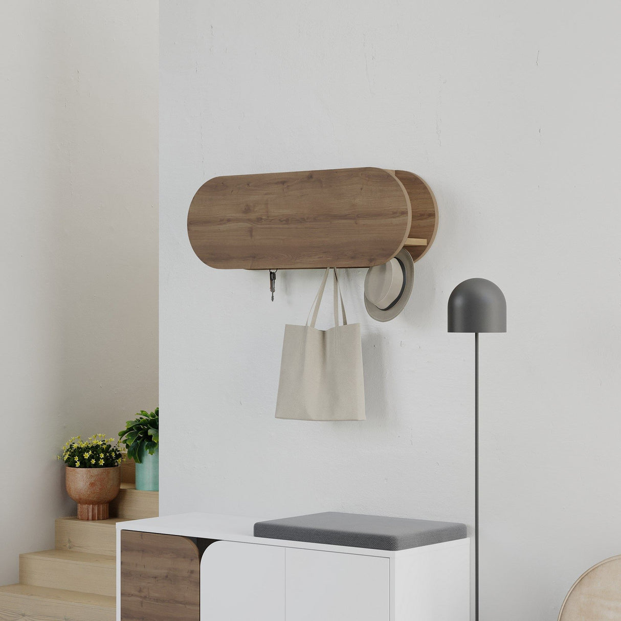 Cuier Kroma, Diverse culori, 84x16x29 cm - Cuier Kroma, Diverse culori, 84x16x29 cm, SKU 855DTE5153, imagine 2