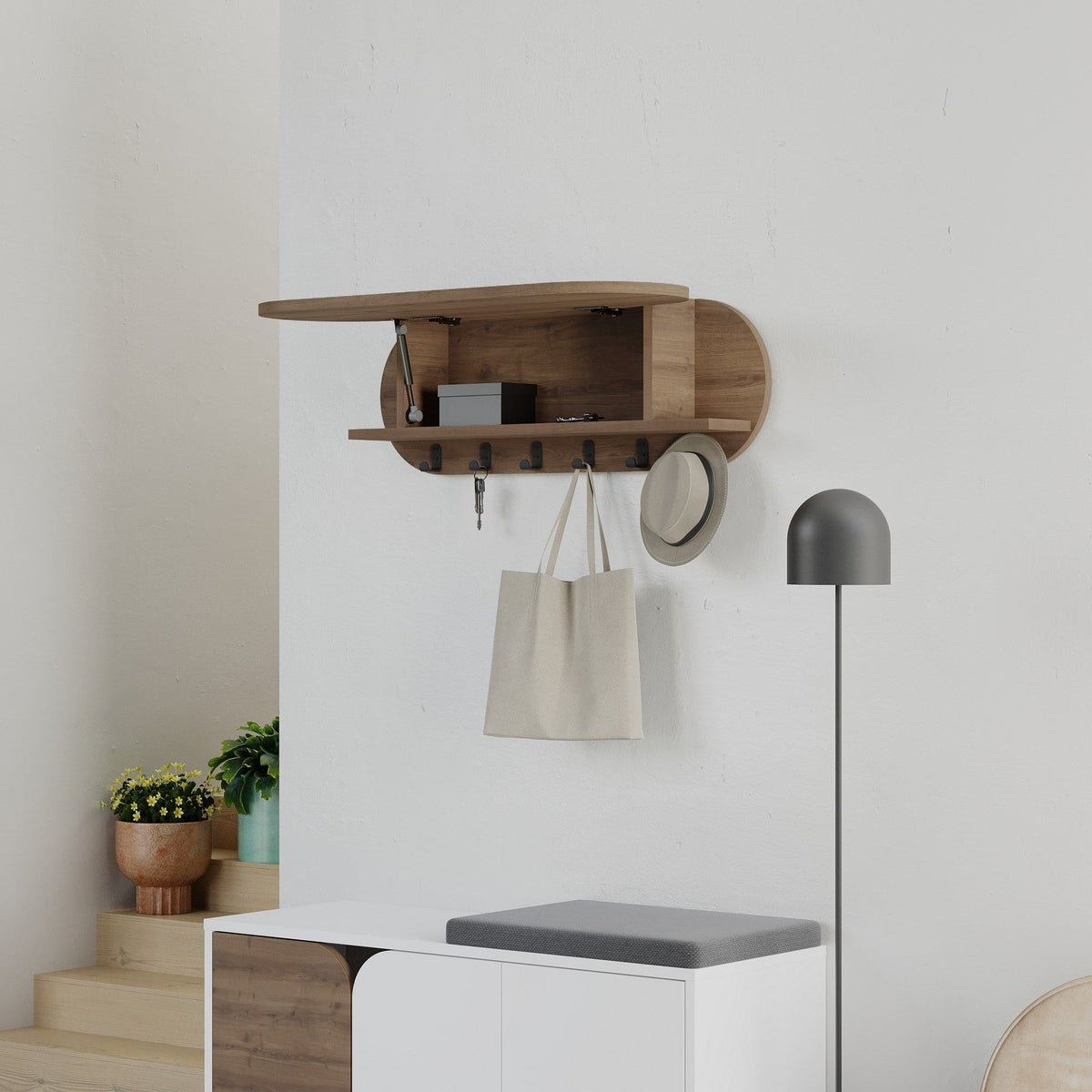 Cuier Kroma, Diverse culori, 84x16x29 cm, SKU 855DTE5153, imagine 3