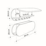 Cuier Kroma, Diverse culori, 84x16x29 cm - Cuier Kroma, Diverse culori, 84x16x29 cm, SKU 855DTE5153, imagine 7