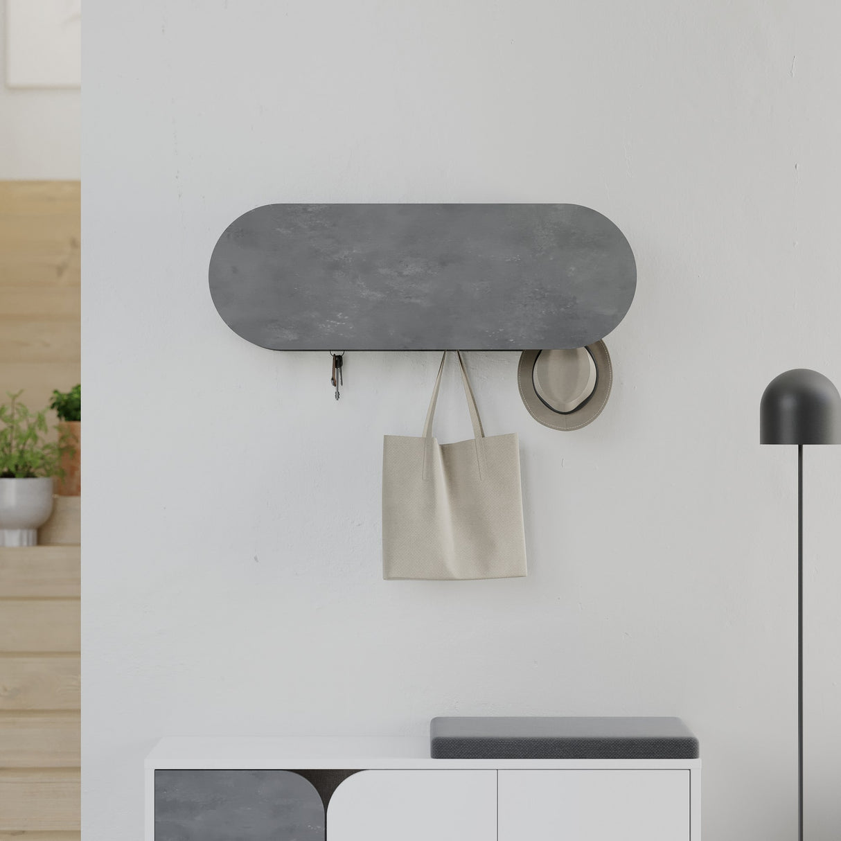 Cuier Kroma, Diverse culori, 84x16x29 cm - Cuier Kroma, Diverse culori, 84x16x29 cm, SKU 855DTE5154, imagine 8