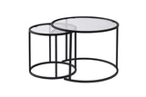 Măsuță de cafea Aurum - 60, 42, Diverse culori, Diverse dimensiuni - Negru - Transparent - 42x42x39 cm | SKU: 857NRD1112 | Măsuță de cafea Aurum - 60, 42, varianta Negru - Transparent - 42x42x39 cm, produs pentru amenajarea locuinței, disponibil online în România la CasaMob