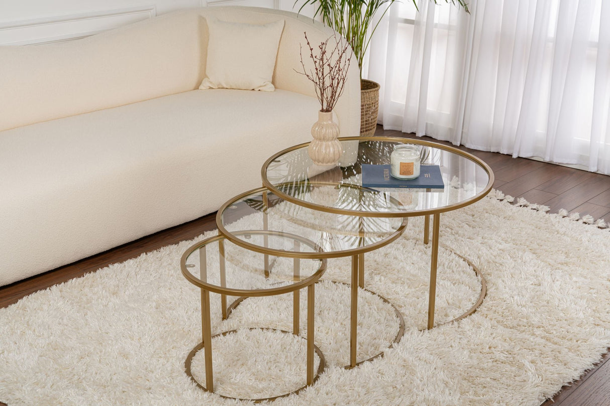 Măsuță de cafea Aurum - 80, 60, 42, Diverse culori, 42x42x35 cm - Auriu - Transparent | SKU: 857NRD1103 | Măsuță de cafea Aurum - 80, 60, 42, 42x42x35 cm, varianta Auriu - Transparent, produs pentru amenajarea locuinței, disponibil online în România la CasaMob