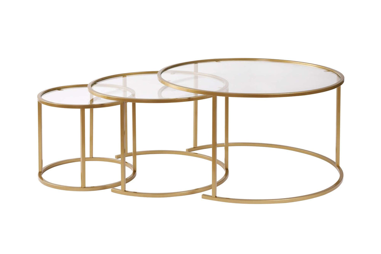 Măsuță de cafea Aurum - 80, 60, 42, Diverse culori, 42x42x35 cm - Auriu - Transparent | SKU: 857NRD1103 | Măsuță de cafea Aurum - 80, 60, 42, 42x42x35 cm, varianta Auriu - Transparent, produs pentru amenajarea locuinței, disponibil online în România la CasaMob