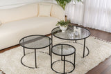 Măsuță de cafea Aurum - 80, 60, 42, Diverse culori, 42x42x35 cm - Negru - Gri | SKU: 857NRD1104 | Măsuță de cafea Aurum - 80, 60, 42, 42x42x35 cm, varianta Negru - Gri, produs pentru amenajarea locuinței, disponibil online în România la CasaMob