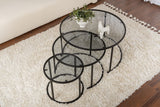 Măsuță de cafea Aurum - 80, 60, 42, Diverse culori, 42x42x35 cm - Negru - Gri | SKU: 857NRD1104 | Măsuță de cafea Aurum - 80, 60, 42, 42x42x35 cm, varianta Negru - Gri, produs pentru amenajarea locuinței, disponibil online în România la CasaMob