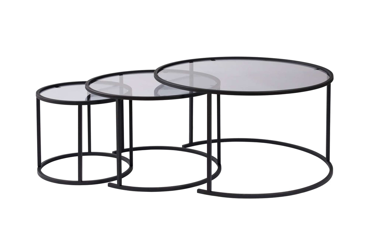 Măsuță de cafea Aurum - 80, 60, 42, Diverse culori, 42x42x35 cm - Negru - Gri | SKU: 857NRD1104 | Măsuță de cafea Aurum - 80, 60, 42, 42x42x35 cm, varianta Negru - Gri, produs pentru amenajarea locuinței, disponibil online în România la CasaMob