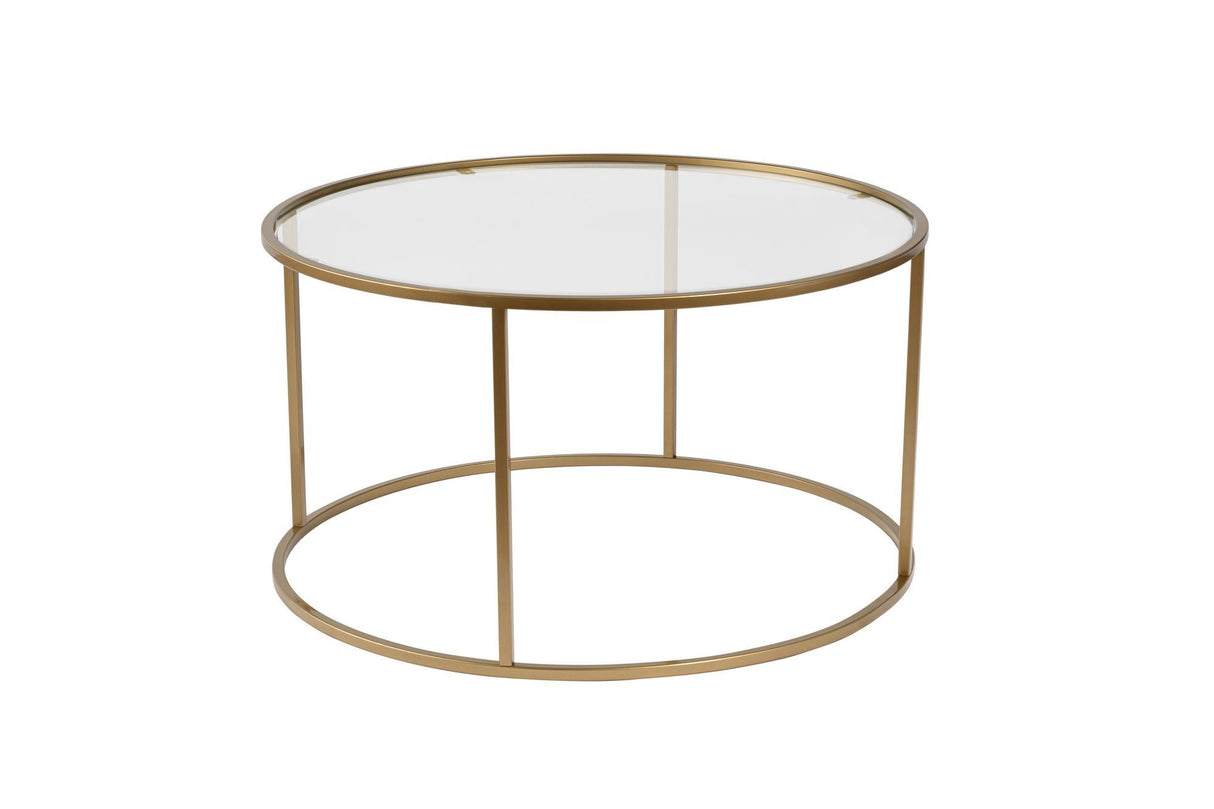 Măsuță de cafea Aurum - 80, Diverse culori, 80x80x43 cm - Auriu - Transparent | SKU: 857NRD1105 | Măsuță de cafea Aurum - 80, 80x80x43 cm, varianta Auriu - Transparent, produs pentru amenajarea locuinței, disponibil online în România la CasaMob