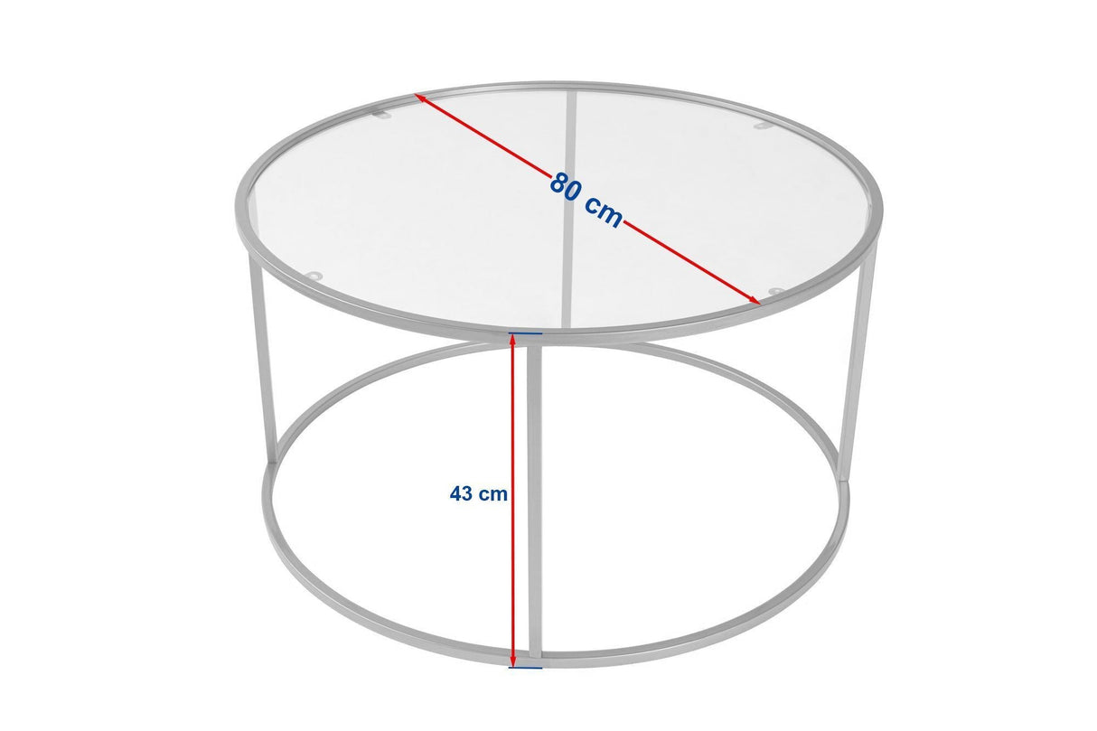 Măsuță de cafea Aurum - 80, Diverse culori, 80x80x43 cm - Auriu - Transparent | SKU: 857NRD1105 | Măsuță de cafea Aurum - 80, 80x80x43 cm, varianta Auriu - Transparent, produs pentru amenajarea locuinței, disponibil online în România la CasaMob