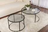 Măsuță de cafea Aurum - 80, 60, Diverse culori, 60x60x39 cm - Negru - Gri | SKU: 857NRD1107 | Măsuță de cafea Aurum - 80, 60, 60x60x39 cm, varianta Negru - Gri, produs pentru amenajarea locuinței, disponibil online în România la CasaMob