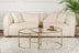 Auriu - Transparent | SKU: 857NRD1110 | Măsuță de cafea Aurum - 80, 60, 60x60x39 cm, varianta Auriu - Transparent, produs pentru amenajarea locuinței, disponibil online în România la CasaMob