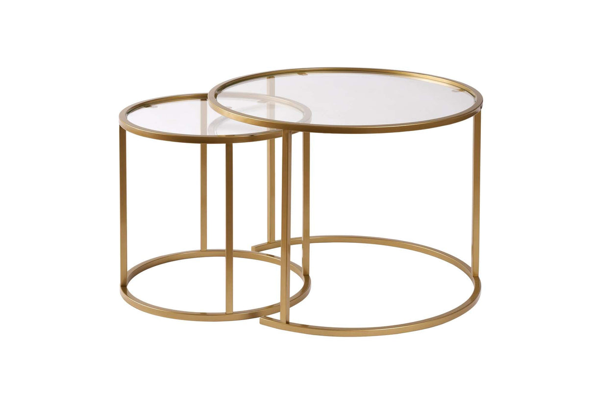 Măsuță de cafea Aurum - 60, 42, Diverse culori, Diverse dimensiuni - Auriu - Transparent - 60x60x43 cm | SKU: 857NRD1111 | Măsuță de cafea Aurum - 60, 42, varianta Auriu - Transparent - 60x60x43 cm, produs pentru amenajarea locuinței, disponibil online în România la CasaMob