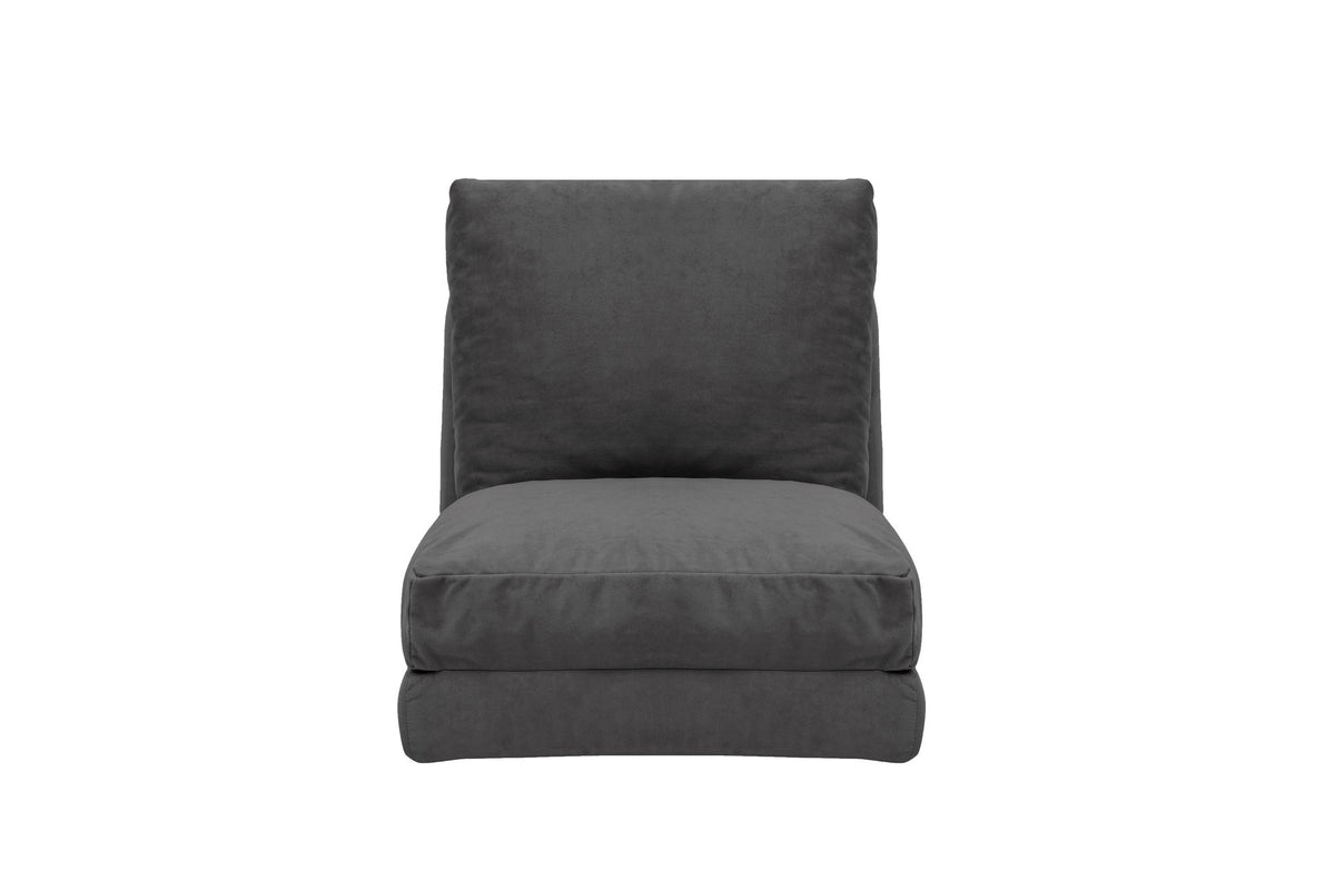 Fotoliu extensibil Taida - GR126, Gri, 60x68x26 cm, SKU 859FTN2317, imagine 3