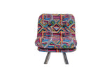Fotoliu extensibil Misa Small Solo - Patchwork, Multicolor, 70x52x40 cm